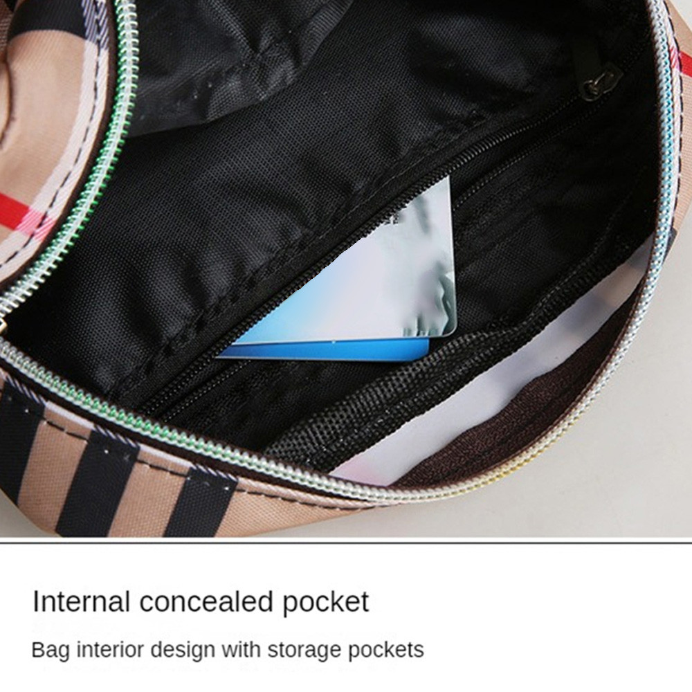 กระเป๋าสะพายข้างผู้หญิงลายดอกไม้สไตล์ใหม่ ทำจากไนลอน น้ำหนักเบา มีหลายช่อง เหมาะสำหรับใช้ในชีวิตประจำวัน - รูปที่ 3