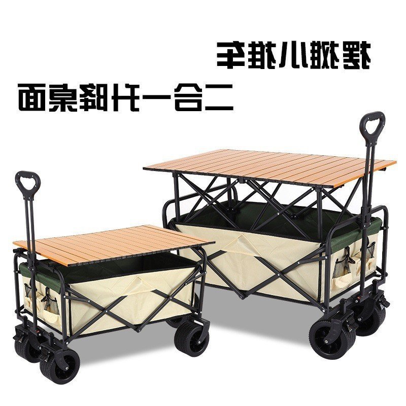 พับCamping Stall Trailer Trailer Liftรถเข็นขนาดใหญ่กลางแจ้งCamping Picnicรถเข็นCamping IF9A
