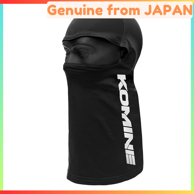 [Komine] Motorcycle AK-365 Cool Flat Seam Balaclava Black Free AK-365