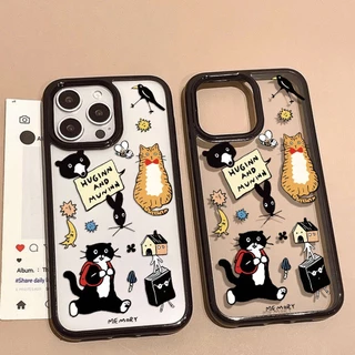 เคสโทรศัพท์ สำหรับ iPhone 17 11 13 pro max Case iPhone 11 16 pro max 14 12 pro max 17 Airเคสโทรศัพท์มือถืออะครีลิครูใหญ่