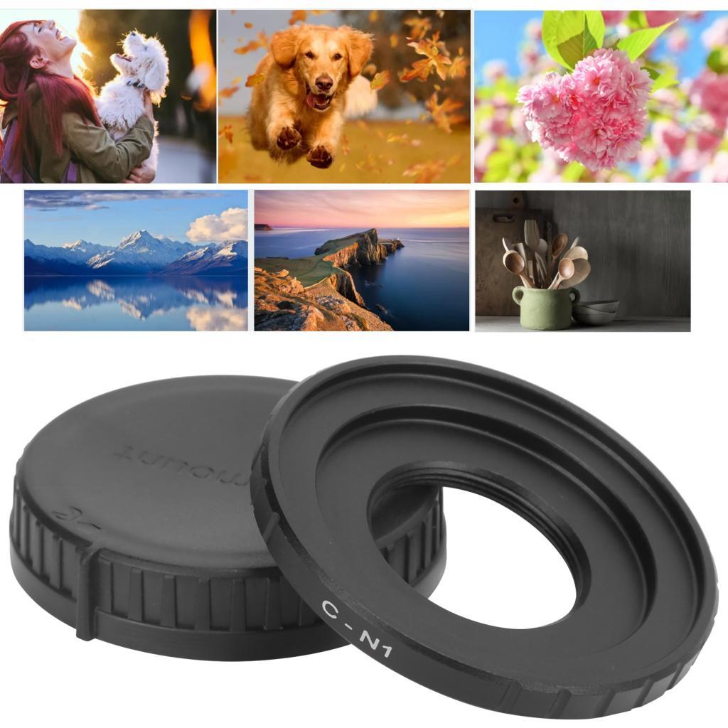 Jiabo Jiabo CN1 อะแดปเตอร์เลนส์ด้านหลัง-กล้องอัลลอยด์สำหรับ C J1/J2/J3/J4/J5/V1/V2/V3