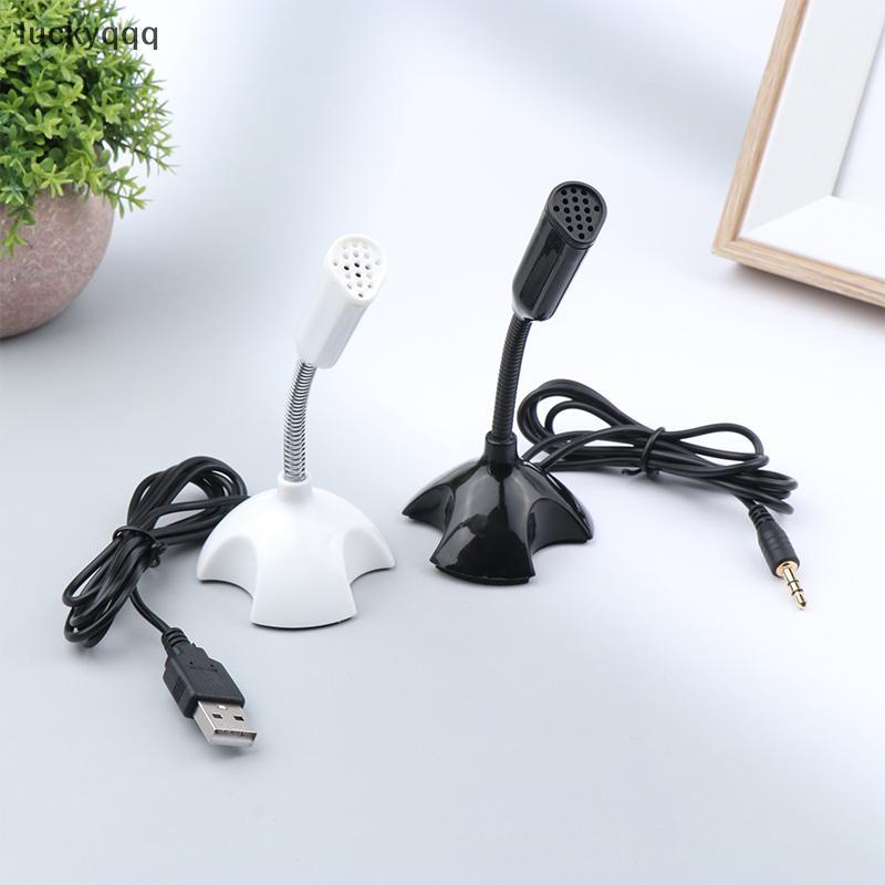 Luckyqqq 3.5 มม.แล็ปท็อปไมโครโฟน USB Desktop Stand Mic พร้อมสําหรับสตูดิโอคําพูดร้องเพลงสําหรับเล่นเกมสตรีมมิ่งได้ดี ราคา ถูกที่สุด ดีลบีเคเค แกลเลอรีภาพที่ 3
