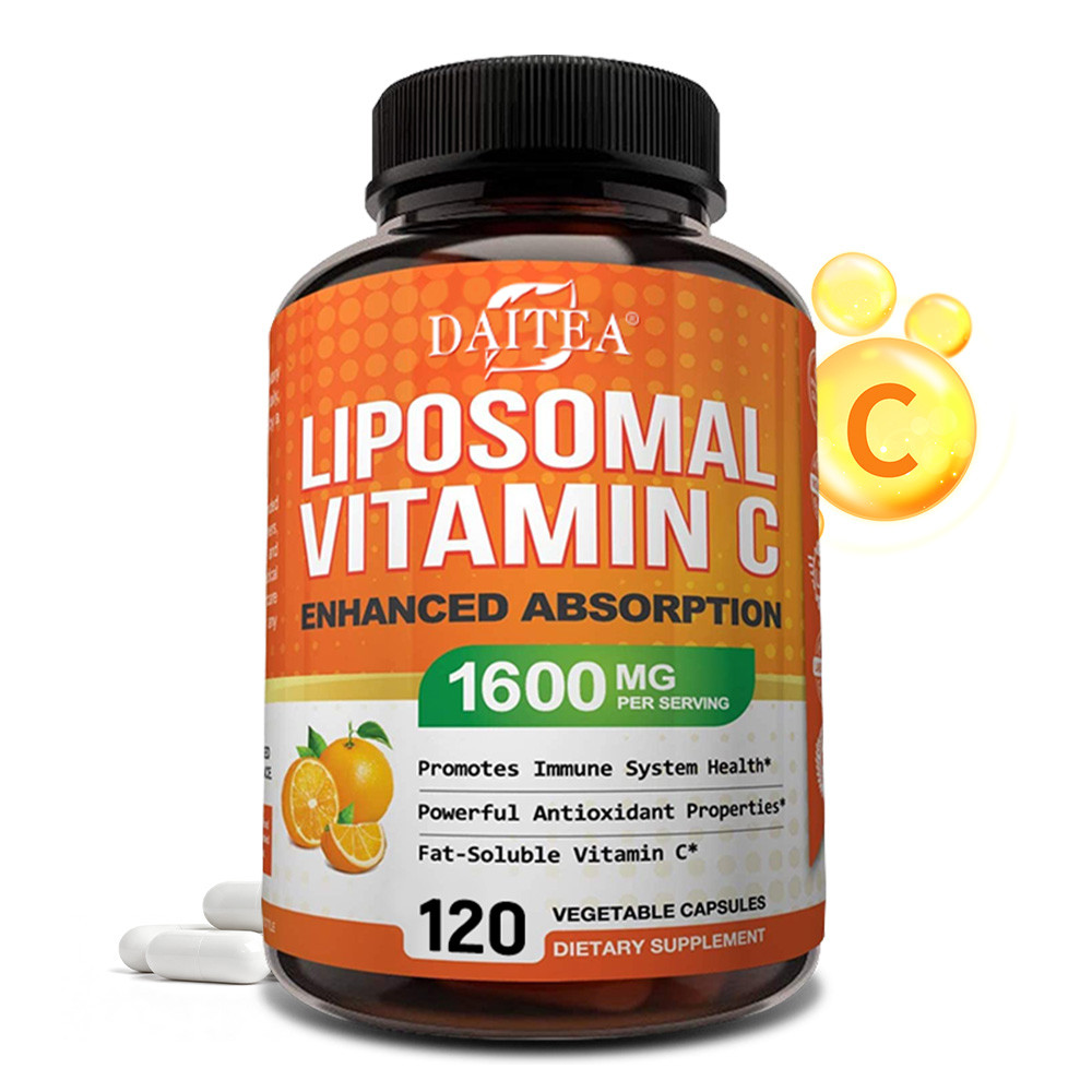 Daitea Liposome Vitamin C Capsules - ช่วยรักษาสุขภาพหลอดเลือด ส่งเสริมการผลิตคอลลาเจน และรองรับระบบภูมิคุ้มกัน
