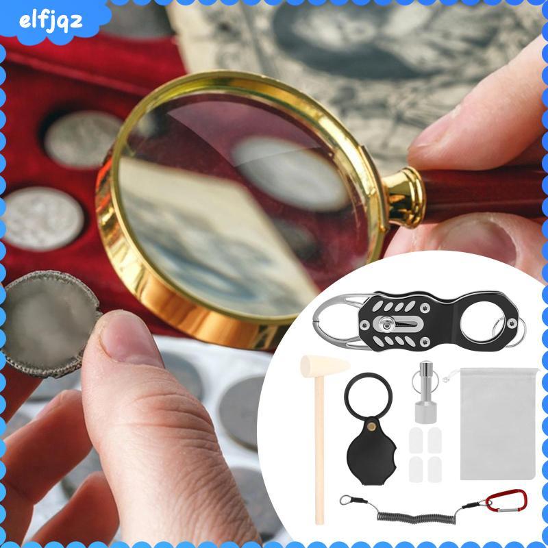 [elfjqz] Pocket Coin Pinger Test Kit เครื่องทดสอบเหรียญ Gold Silver Coin Ping การทดสอบ