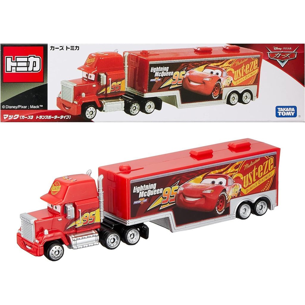 Takara Tomy Disney Cars Tomica Mack Cars Transporter Type Truck Cars ใหม่