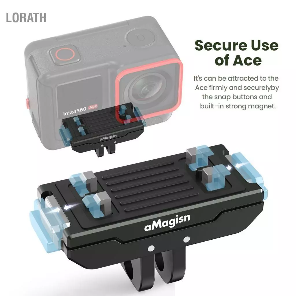 aMagisn AC14 Magnetic Quick Release Mount สำหรับ Insta360 Ace Pro thumbnail 9