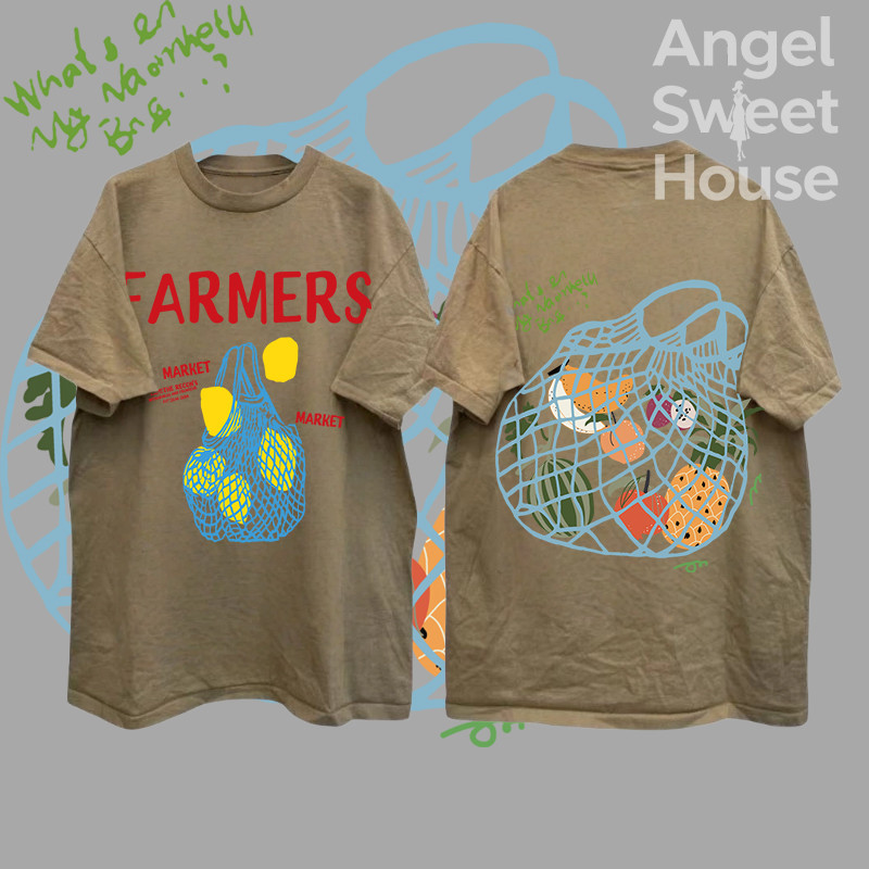 (จัดส่งตลอด 24 ชั่วโมง）Angle Official 【ส่งจากไทย】เสื้อยืดสไตล์เกาหลีแบบใหม่ ท็อปส์ซูผู้หญิง ลายสวย ผ้านุ่ม เสื้อยืด f93