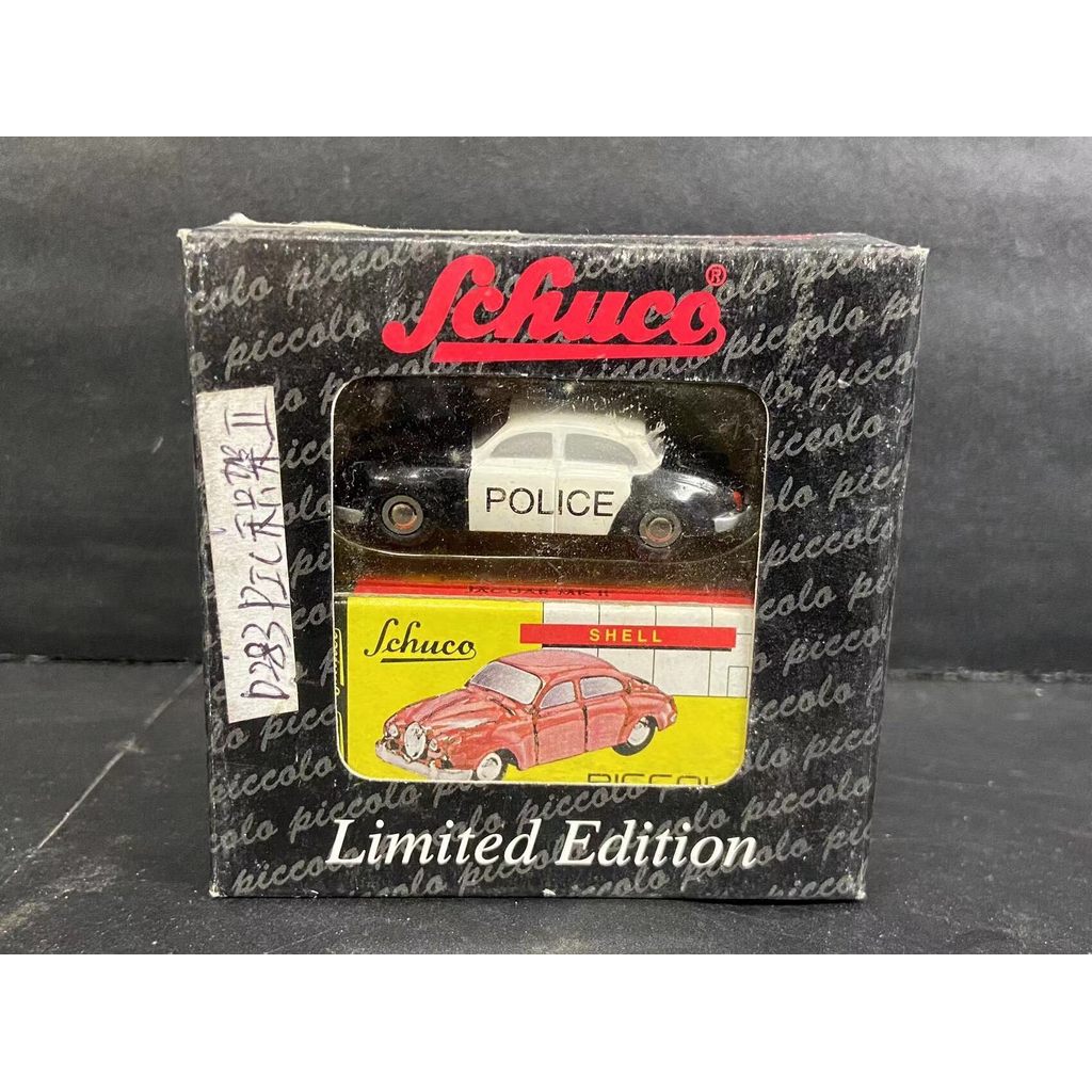 [คลังสินค้าพร้อม] schuco schuco 1/87 Jaguar Mk2 รถตํารวจรถโลหะผสมแข็งรุ่น piccolo 1/90 ho Scale Appe