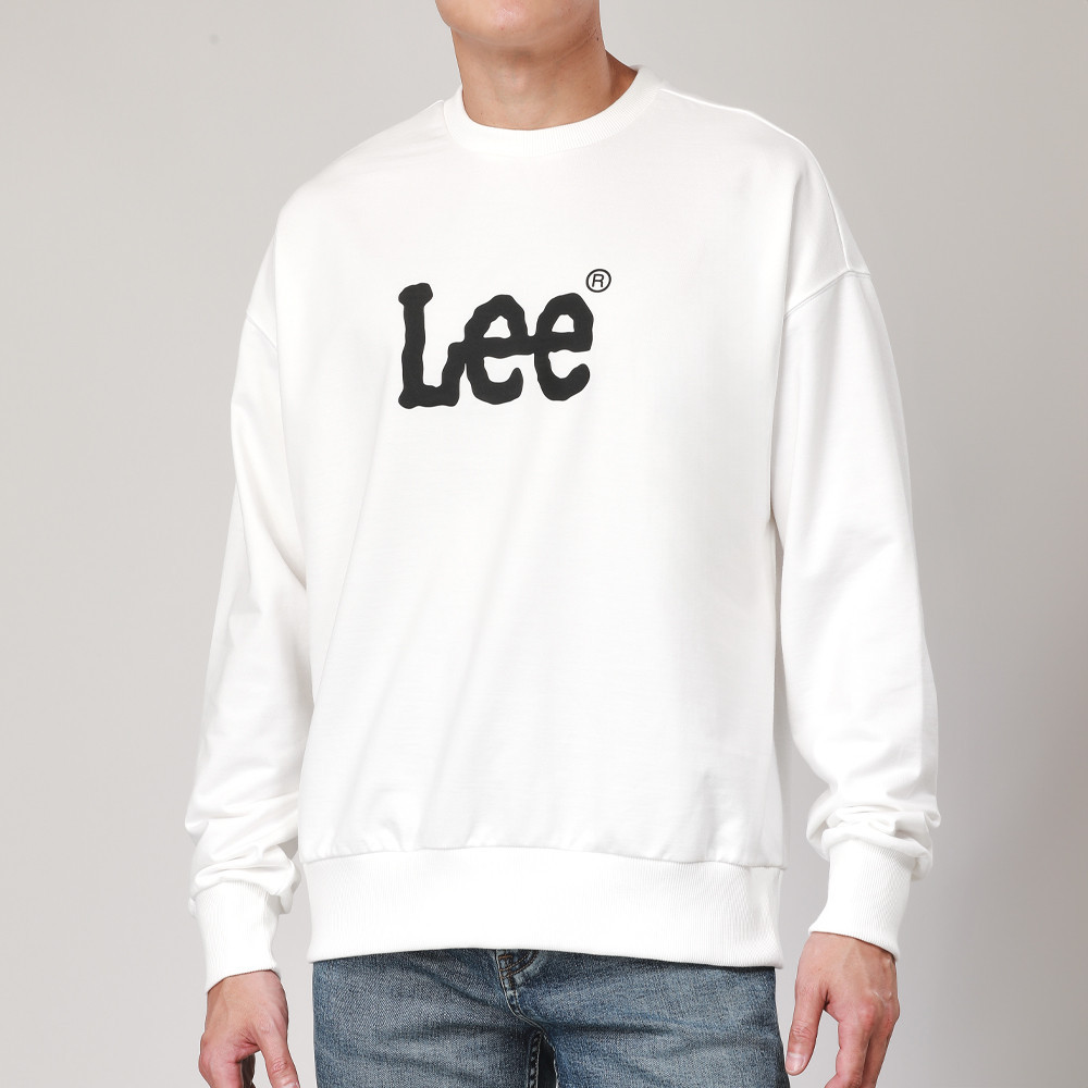LEE เสื้อสเวตเชิ้ตผู้ชาย รุ่น LE FC25MPULC01 สีขาว - รูปที่ 2