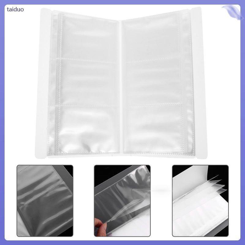 Clear Card Sleeves Postcards Holders Vocal Concert Tickets Album 23X12.7CM สีขาว PP taiduo