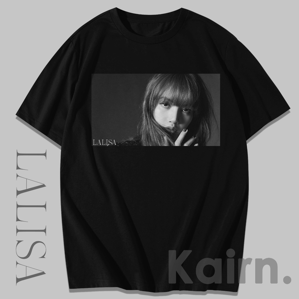 KAIRN - เสื้อยืด LISA CLOSE UP / เสื้อยืด LISA BLACKPINK / เสื้อยืด BLINK / เสื้อยืด KPOP / FANSMERC