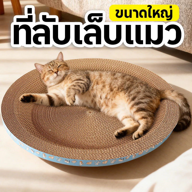 ที่ลับเล็บแมวทรงอ่างใหญ่ กระดาษลูกฟูก ที่นอนแมวในตัว thumbnail 10