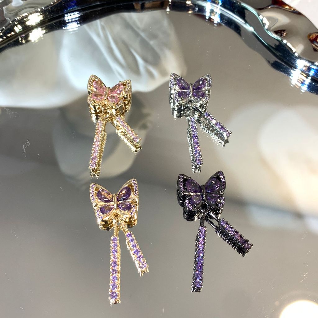 กำไลข้อมือผีเสื้อ 14K มีเพชรเม็ดเล็ก สำหรับงานDIYและของตกแต่ง