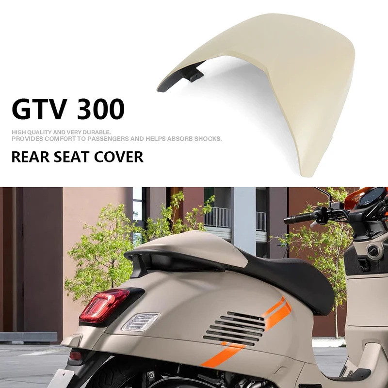 GTV300 ฝาครอบที่นั่งด้านหลังสําหรับ Vespa GTV300 GTV GTV 300 2018-2024 ด้านหลัง Pillion Passenger Co