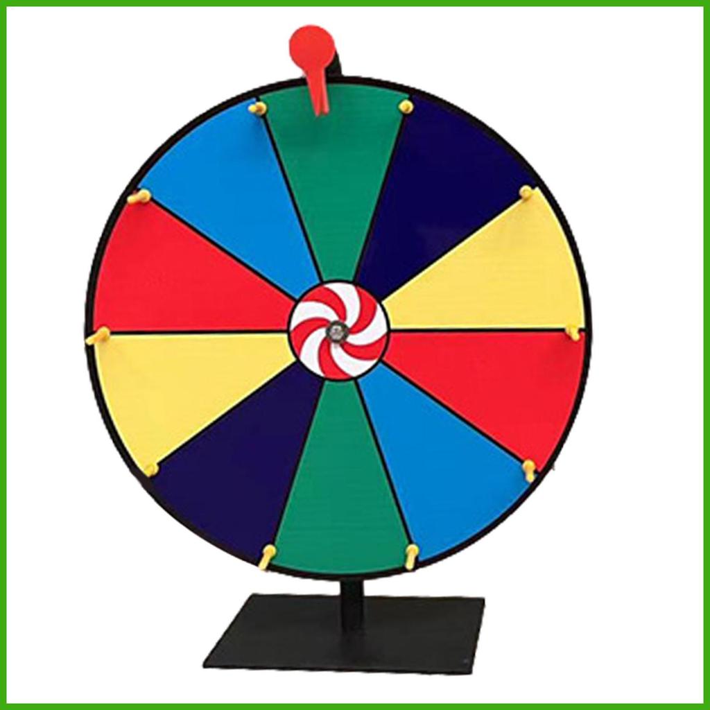 Fortune Wheel Tabletop Roulette Spinner ล้อ 11.8 นิ้ว Roulette Spinner ล้อขาตั้ง 10 ตาราง Erasable W