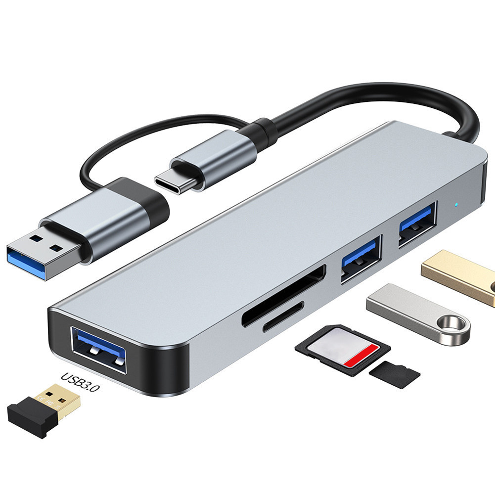 Type-c usb3.0 HUB tf Card sd Card reader เหมาะสําหรับอะแดปเตอร์คอมพิวเตอร์โน้ตบุ๊ค usb HUB