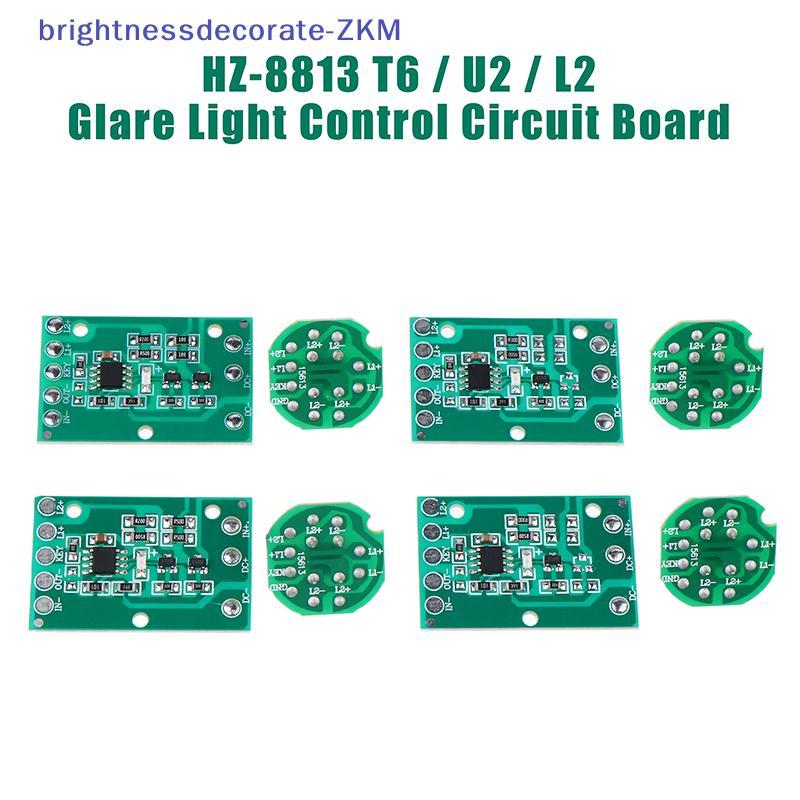 [brightnessdecorate] HZ-8813 T6/U2/L2 Glare Light Control Circuit Board ไฟฉาย Driver Board 3 Functio