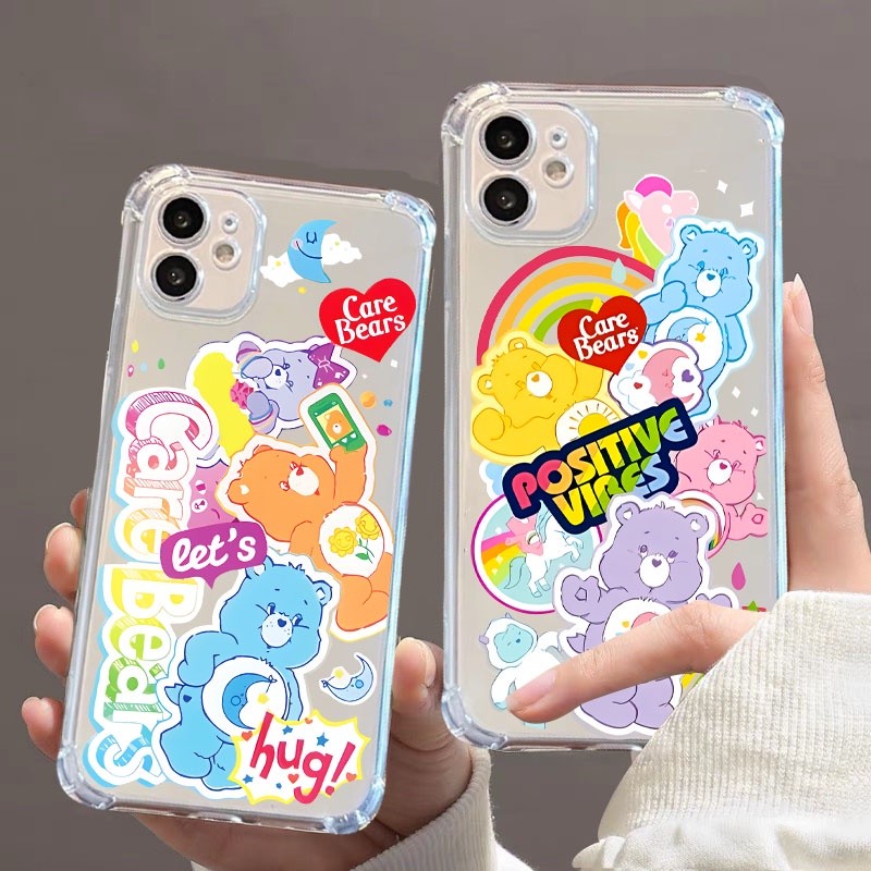 เคสโทรศัพท์มือถือ เคสใสกันกระแทก เคสลายการ์ตูนน่ารัก สําหรับ VIVO V27 PRO V7 Plus Y91C Y12A Y12S Y35