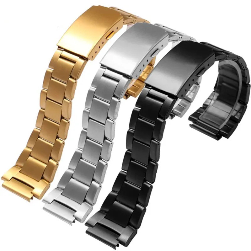 สําหรับ Casio W-212HD W-218H W-218HD-1A SGW-300H/400 Series อุปกรณ์เสริม 18 มม.นาฬิกาพับหัวเข็มขัดสร