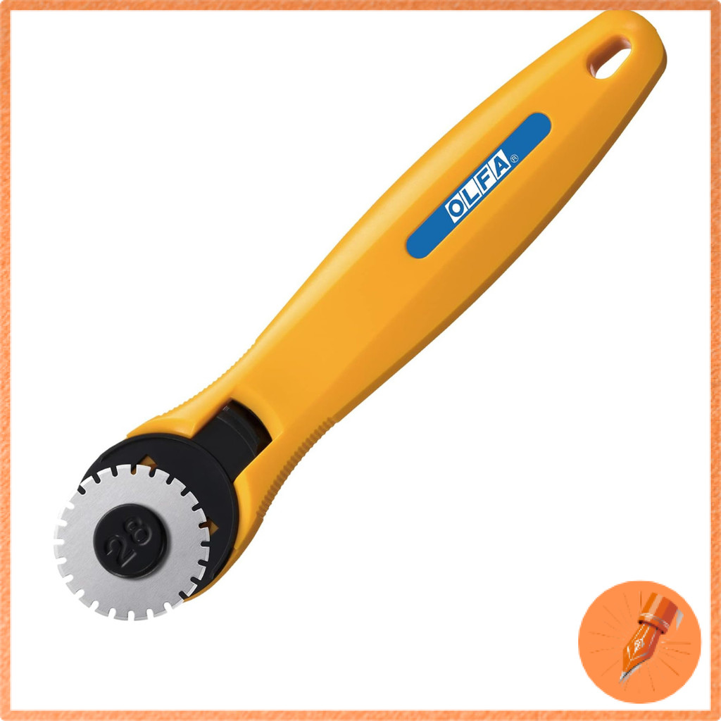 OLFA Rotary Cutter with Perforated Circular Blade
