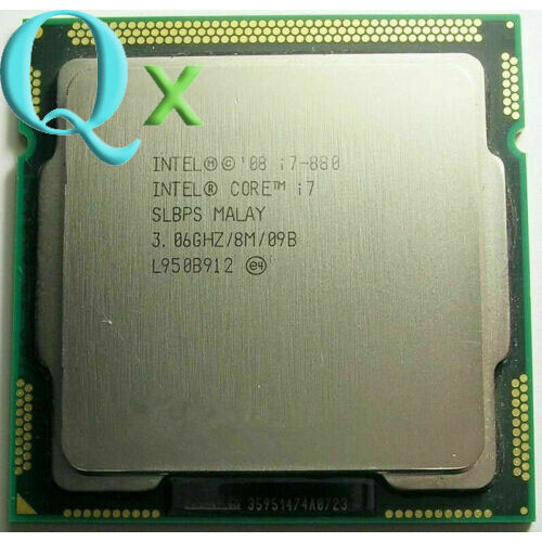 อัพเกรดเกม CPU Core i7-880 LGA1156 CPU โปรเซสเซอร์ Quad Core 3.06GHz 8MB 95W SLBPS คอมพิวเตอร์เดสก์ท