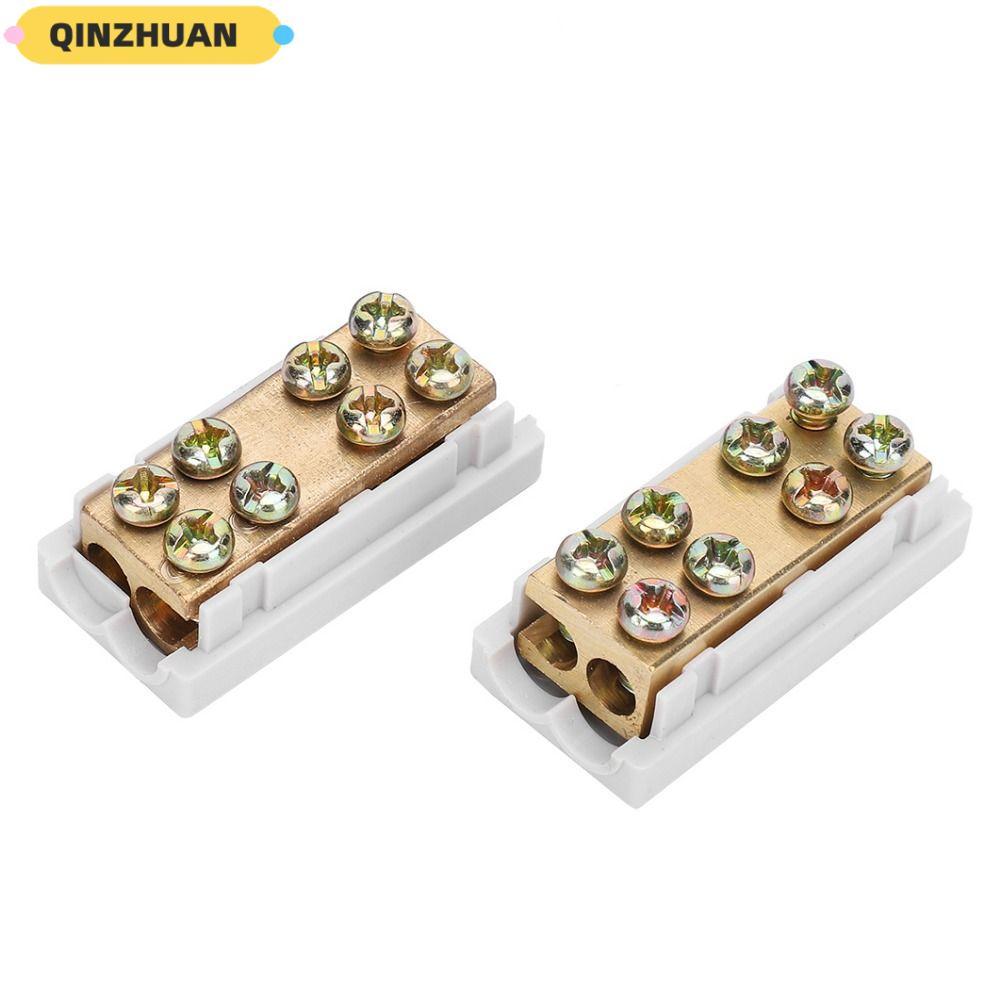 QINZHUAN 5 ชิ้น Parallel Spliter, 2.5-16mm2 1000V Terminal Spliter, Parallel Connector วัสดุทองแดง 1
