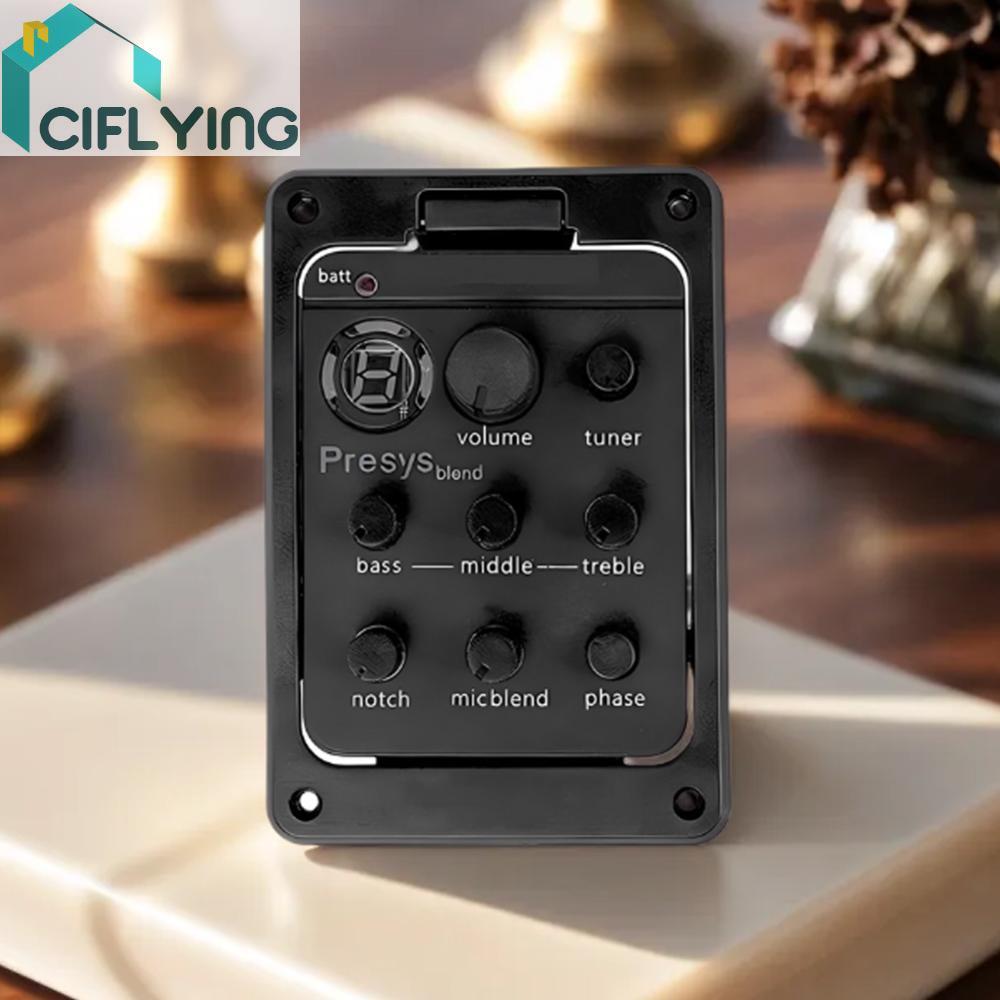 301 ปิ๊กอัพกีตาร์พลาสติก ปรีแอมป์ กีตาร์ Soundhole EQ อะไหล่อุปกรณ์เสริม