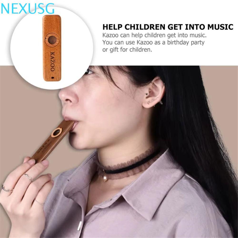 NEXUSG ไม้ Kazoo, ไม้พร้อมเชือกเส้นเล็กน้ําหนักเบารองรับ Kazoo, Professional Perforce Instruments ที