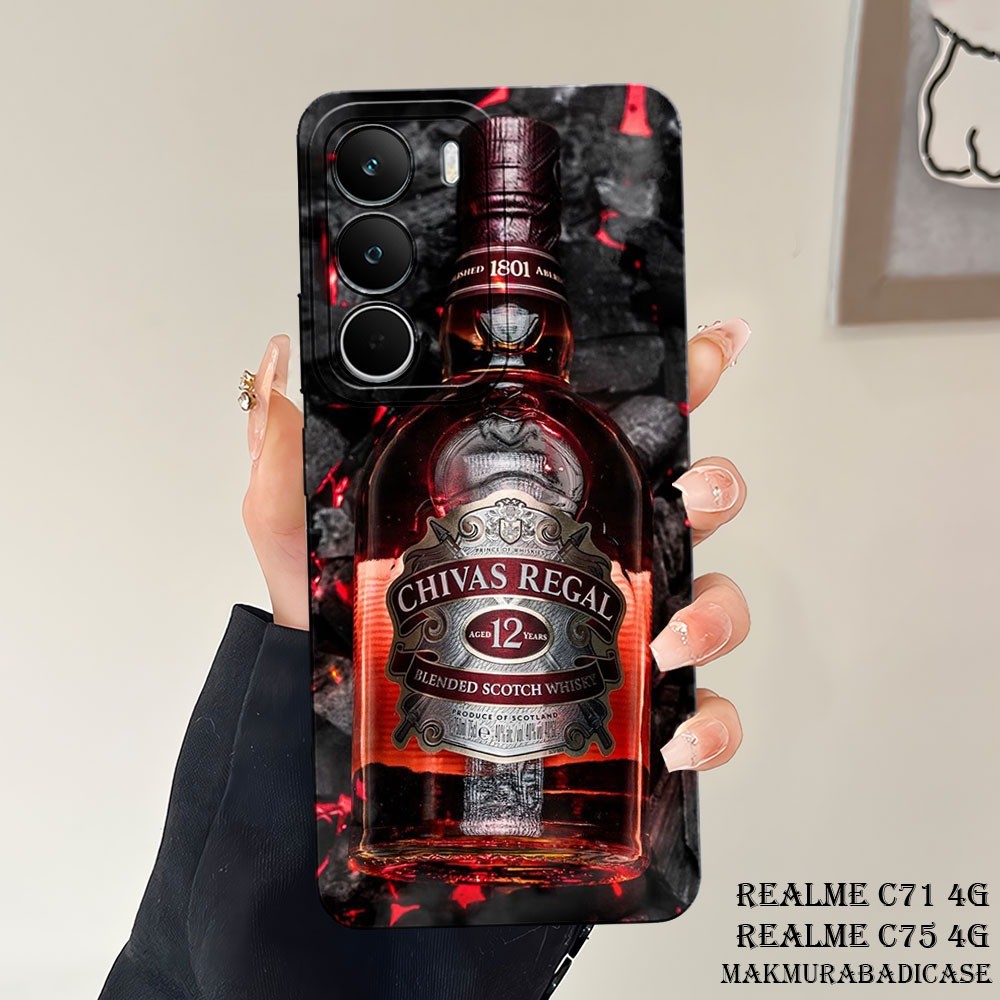 Softcase Realme C71 4G 2025 - C75 4G - C75X 4G - P3 Lite 4G [MA49 DRINK MOTIF] เคส Realme HP ล่าสุด 