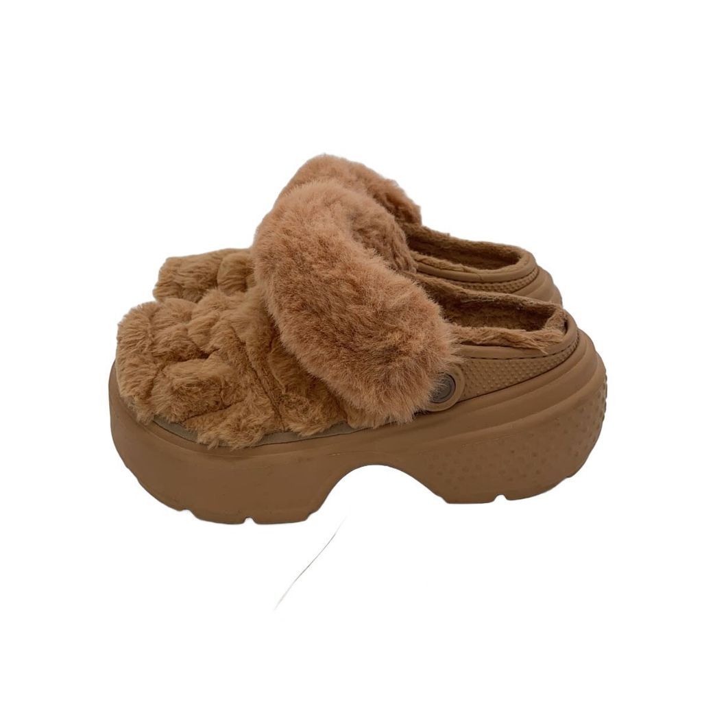 Crocs Sandals W8 M6 PNK STOMP QUILTED CLOG Direct from Japan Secondhand