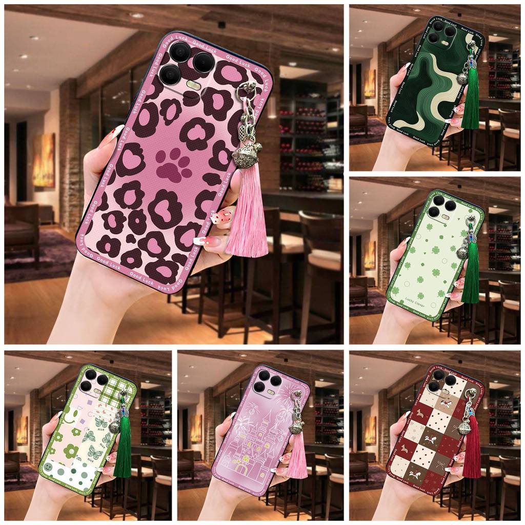 TCL พู่เบลล์เคสโทรศัพท์สําหรับTCL T-Mobile Revvl8 Pro/T Phone3Pro Graffitiกระเป๋าการ์ตูนกันกระแทกสกป