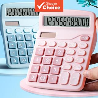 เครื่องคิดเลขตั้งโต๊ะ 12 หลัก พลังคู่จอแสดงผลขนาดใหญ่ปุ่มใหญ…