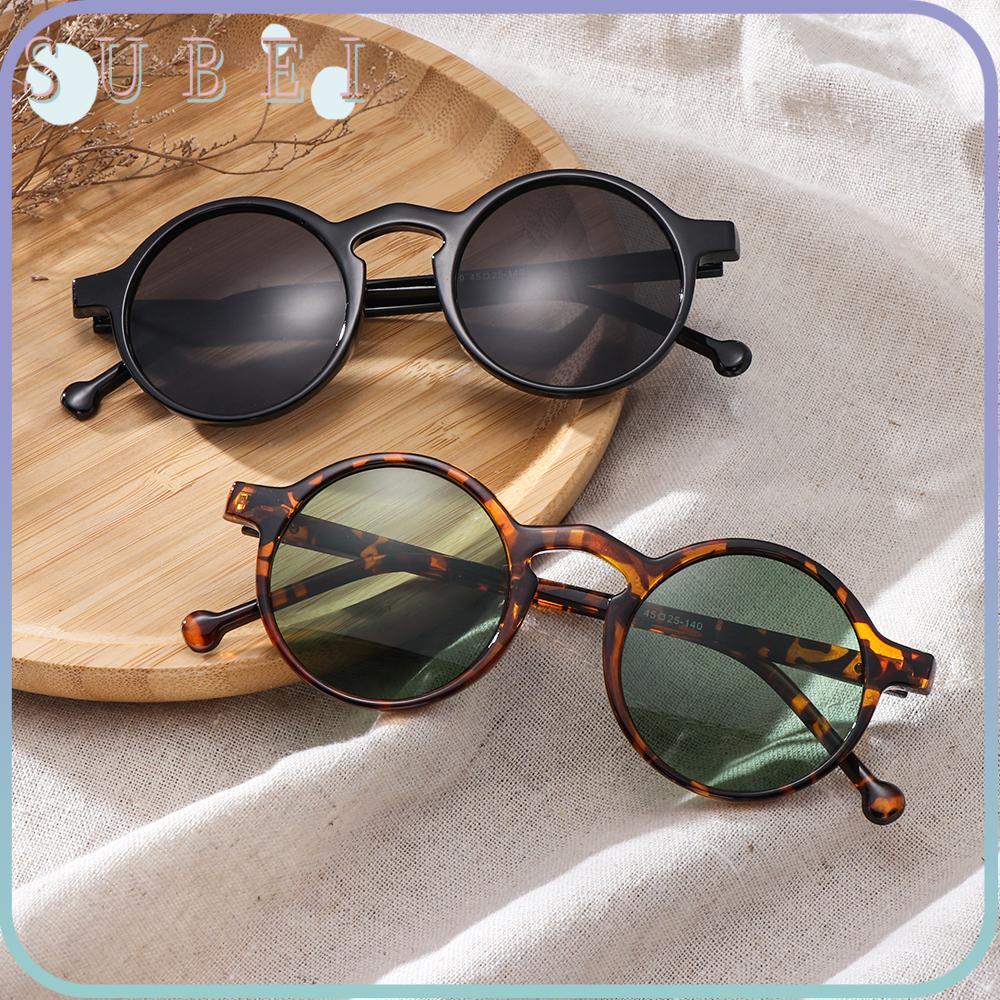 SUKAA Leopard Black Glasses Small Frame UV400 Retro Fashion Vintage Sun Glasses