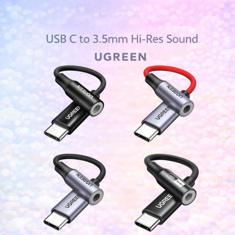 UGREEN USB C to 3.5mm Audio Adapter Hi Res DAC Converter