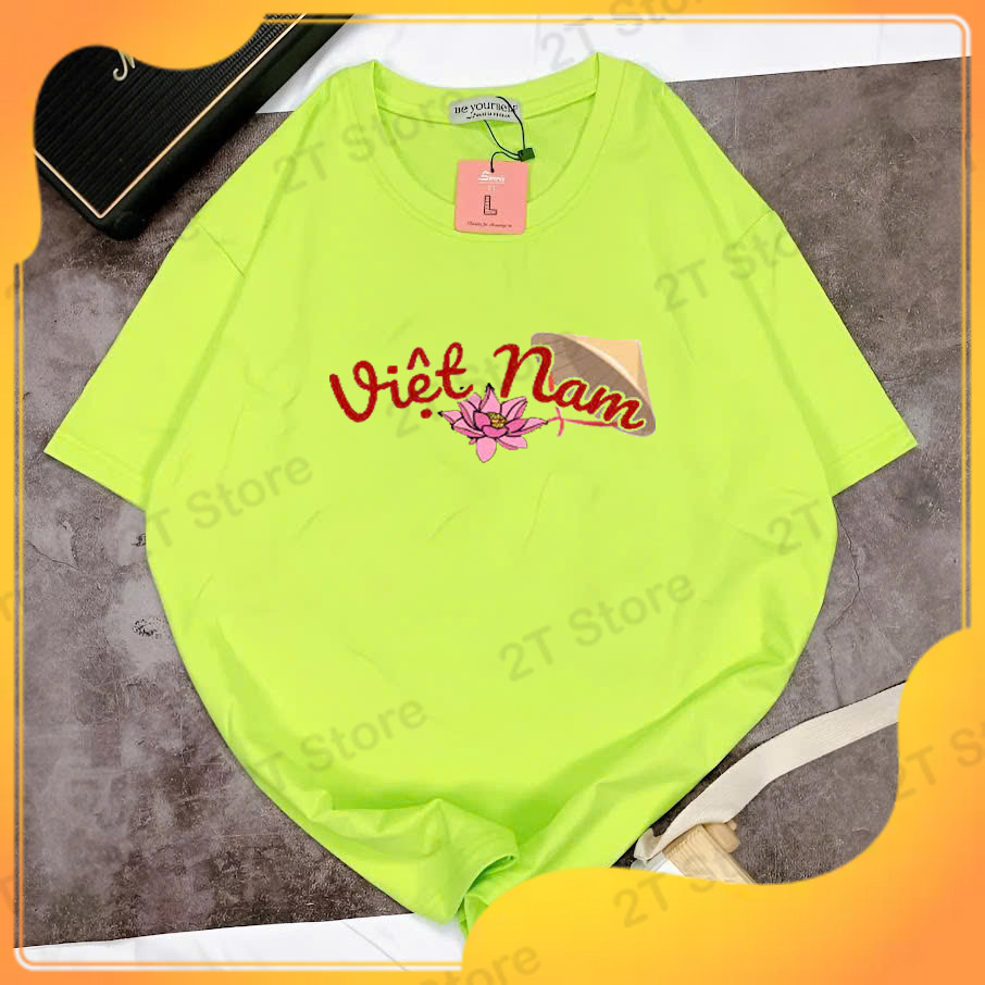 เสื้อยืด Unisex สําหรับผู้ชายและผู้หญิง โอเวอร์ไซส์ เท่ พิมพ์ลาย "VIETNAM HAT LEAF"