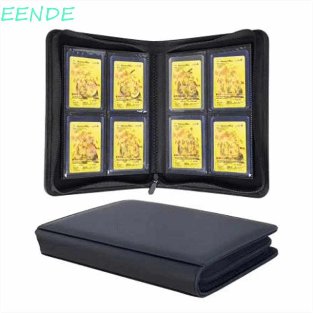 EENDE Toploader Binder, PU 4 Pocket Toploader อัลบั้ม, ปฏิบัติ 112 Toploader กันน้ําสองด้านกระเป๋ากา