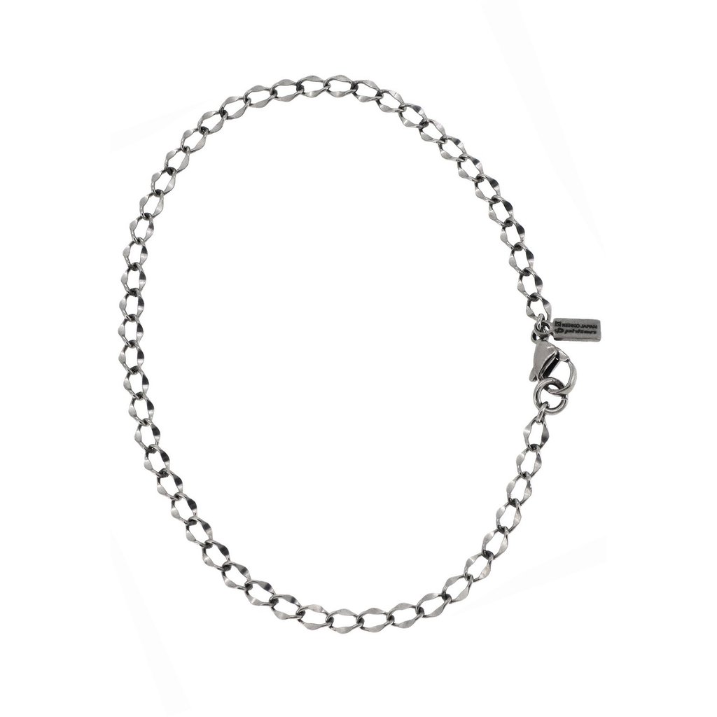 [phiten] [Limited Edition] Titanium Anklet Flat Cut Figaro Length 23-27cm (23cm) Width 4.0mm Metal A
