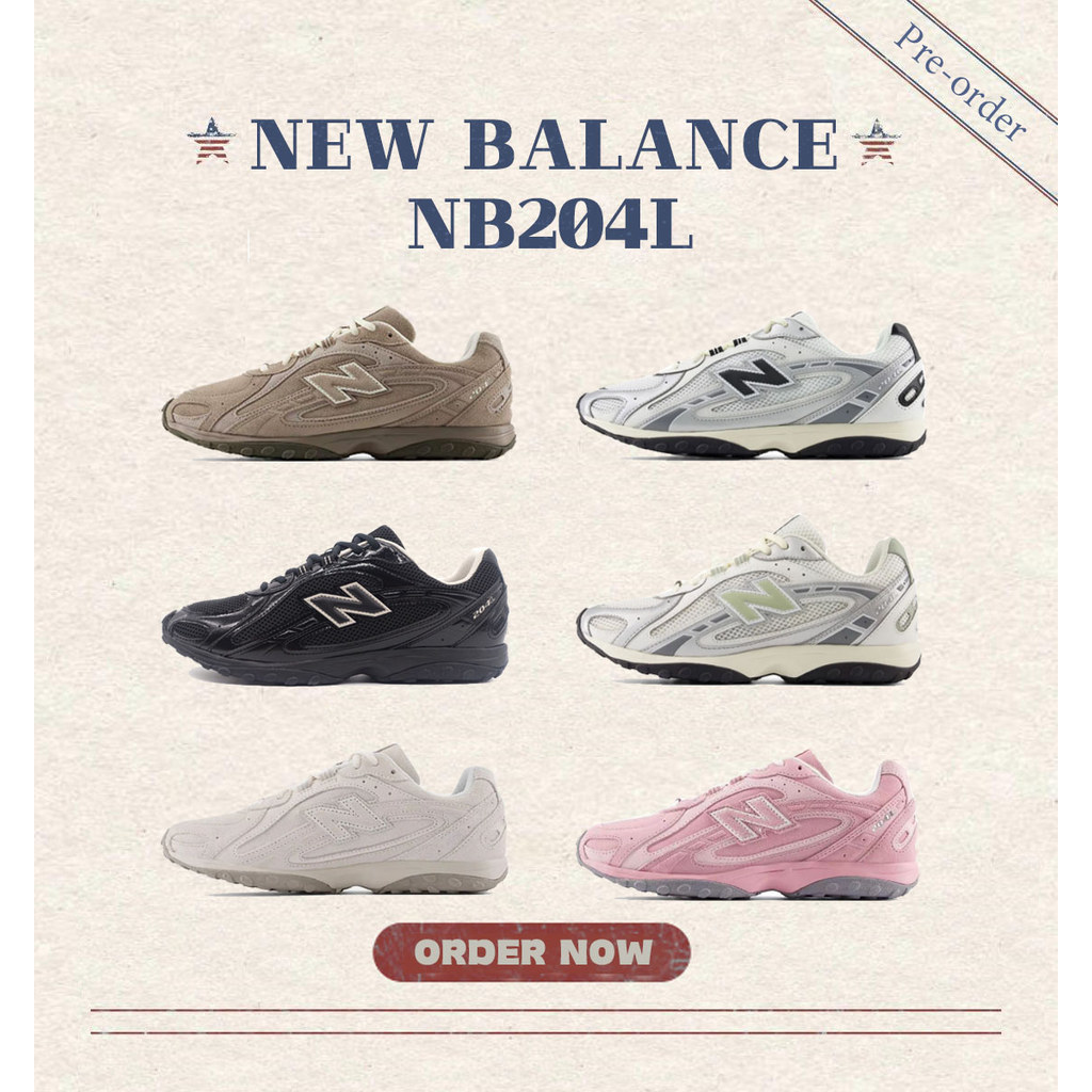 ☆pre-order☆ของแท้100% รองเท้า New Balance 204L U204LMMA/U204LMRA/U204LMMC/U204LMMD Unisex [พร้อมส่ง 
