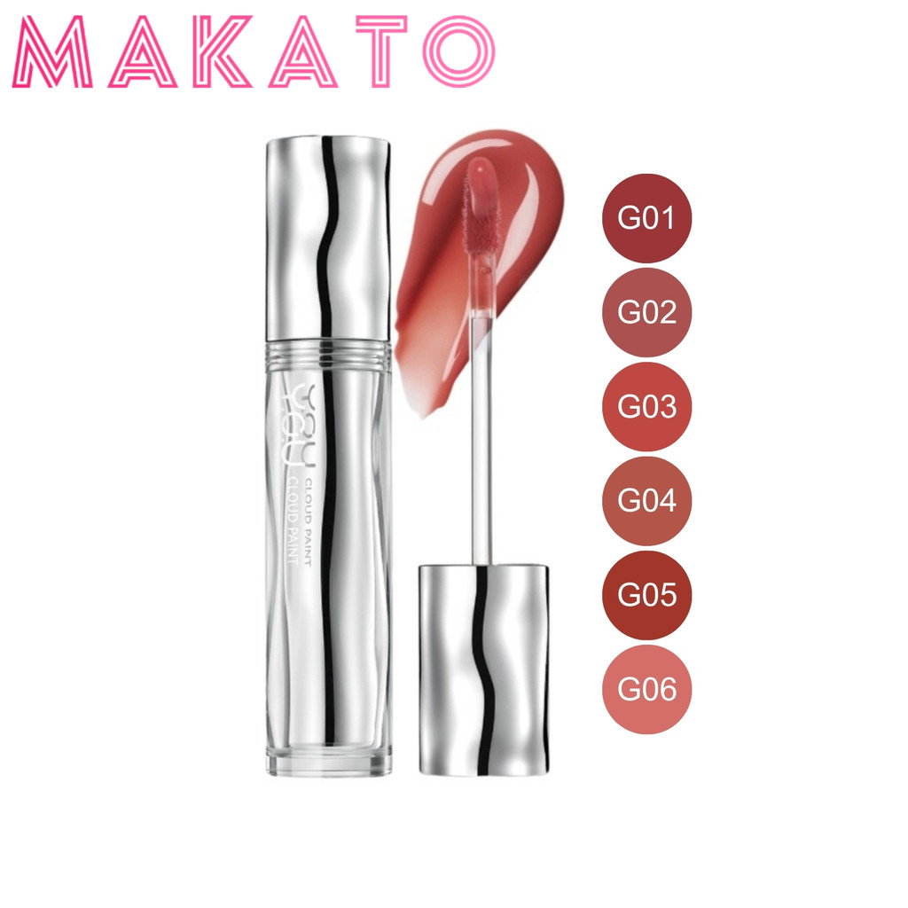 YOU Cloud Paint Glassy Glow Lip Tint ลิปทินท์กลาสซี่ เนื้อบางเบา สีชัด ติดทนนาน ชุ่มชื้น ขนาด 3g