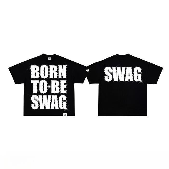 Union Swag Born To Be Swag Graphic Tee Short Slevees Shirt
