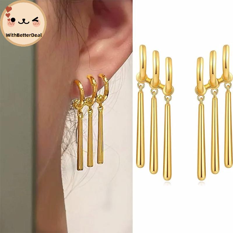 Better 1 คู่ One Piece Zoro อะนิเมะต่างหูผู้หญิงผู้ชายคอสเพลย์ต่างหูเจาะเครื่องประดับแฟชั่นปลอม Trip