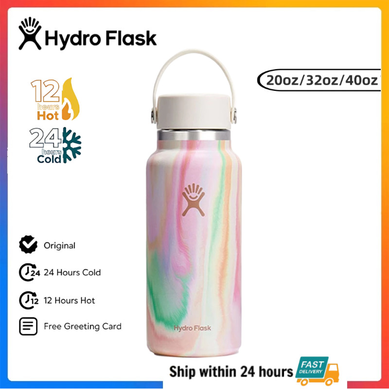 แก้วน้ำ Hydro Flask - 20OZ 32OOZ 40OZ สูญญากาศ แก้วเก็บความเย็น เก็บความเย็น เก็บอุณหภูมิ ป้องกันการ