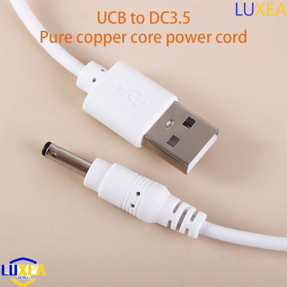 LUXEA Usb To Dc 3.5 มม.สาย Usb To Dc 3.5 มม.ขั้วต่อด่วนสําหรับ MP3/MP4 สายชาร์จ Circular Hole Adapte