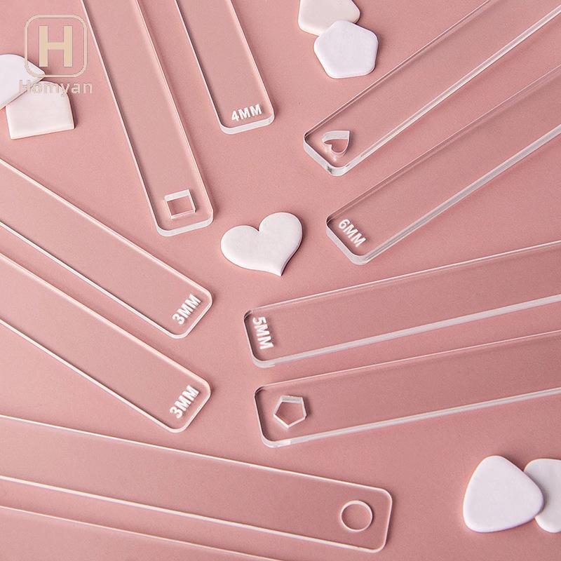 Tianyuaneee เครื่องปั้นดินเผาการสอน Rolling Mud Sti Guide ไม้ Rolling Pin คู่มือ Stis ชุด Polymer Clay ความลึกคู่มือเครื่องปั้นดินเผาเครื่องมือดิน Well