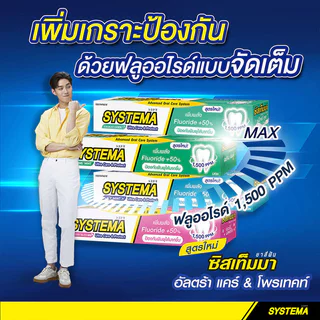 Systema Toothpaste Icy Mint 80g ซิสเท็มมา ยาสีฟัน กลิ่นไอซี่ มินต์.