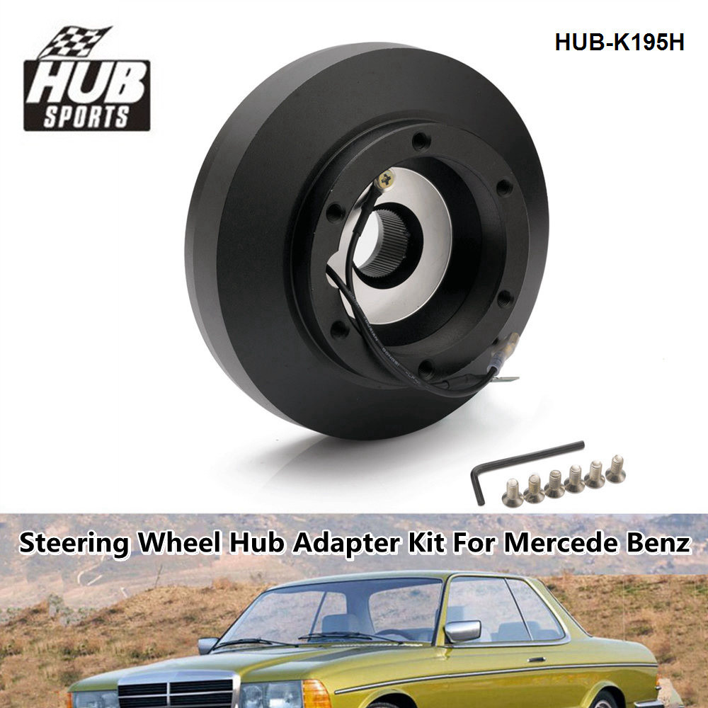 EP HUB กีฬาอลูมิเนียมพวงมาลัยสั้น Hub Adapter Boss Kit สําหรับ Mercedes Benz W123 W124 W126 190E HUB