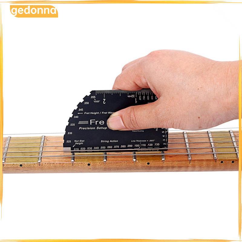 [gedonna] 8-in-1 Guitar String Action Gauge Fret Rocker Ruler Guitarist Luthier Tools