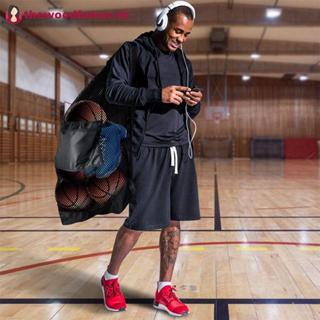 กระเป๋าลูกฟุตบอลตาข่ายขนาดใหญ่ มาพร้อมซิปล็อก