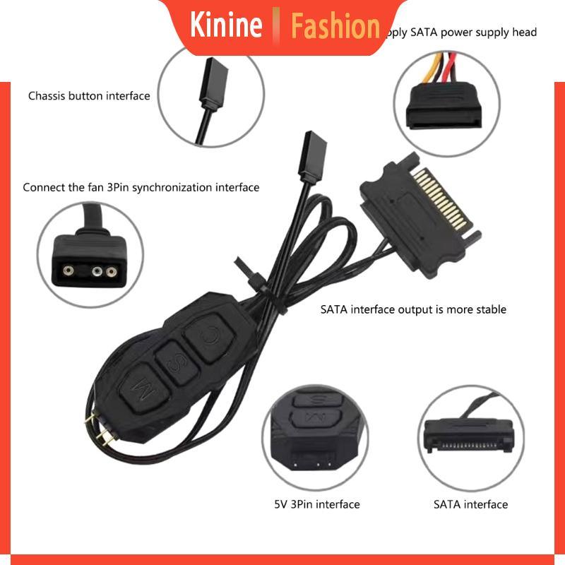 KIN ARGB Controller Cable 5V 3 Pin ARGB Controller สายไฟ
