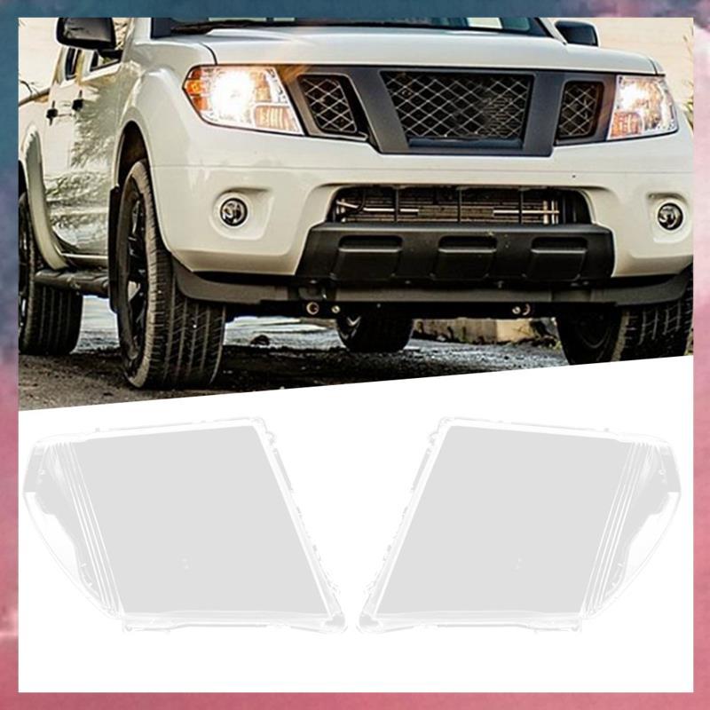 รถซ้ายไฟหน้า Shell โคมไฟเลนส์โปร่งใสฝาครอบไฟหน้าสําหรับ Navara D40 2005-2015 อะไหล่ทดแทน